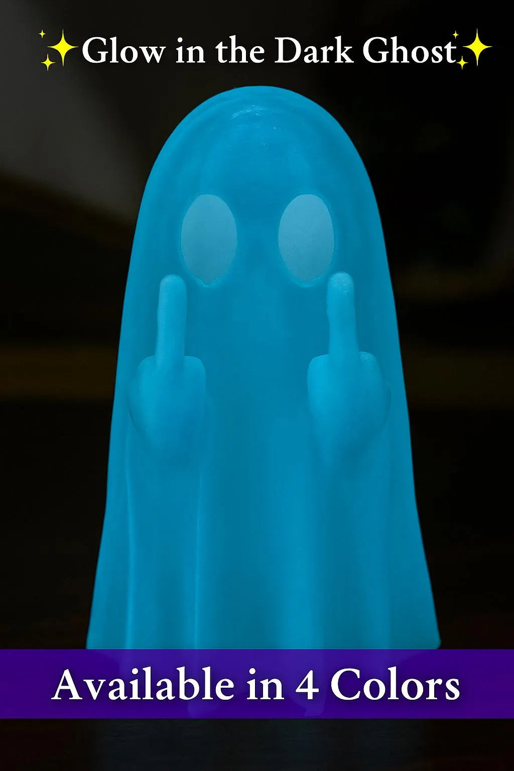 Glow in the Dark Ghost Figurine | Funny Spooky Décor | Halloween Gift