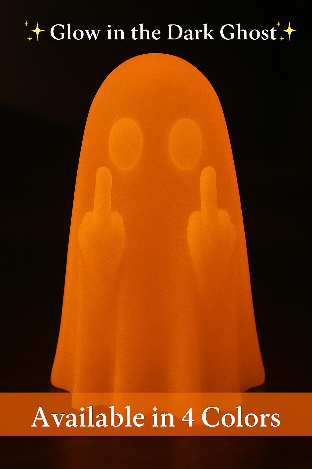 Glow in the Dark Ghost Figurine | Funny Spooky Décor | Halloween Gift