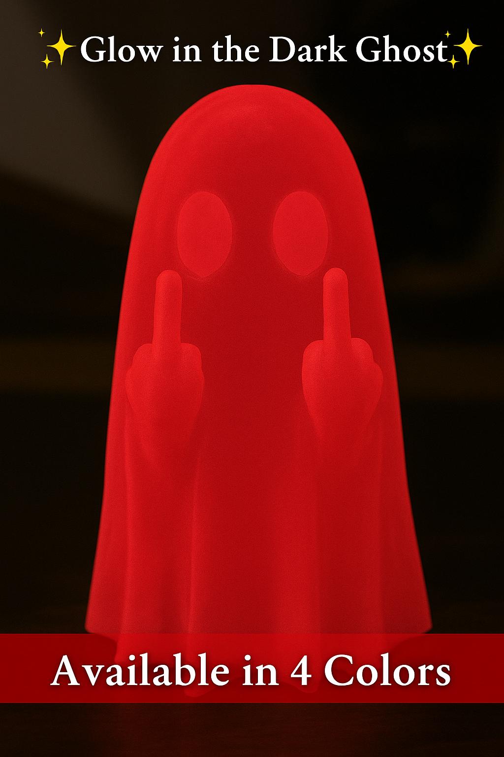 Glow in the Dark Ghost Figurine | Funny Spooky Décor | Halloween Gift